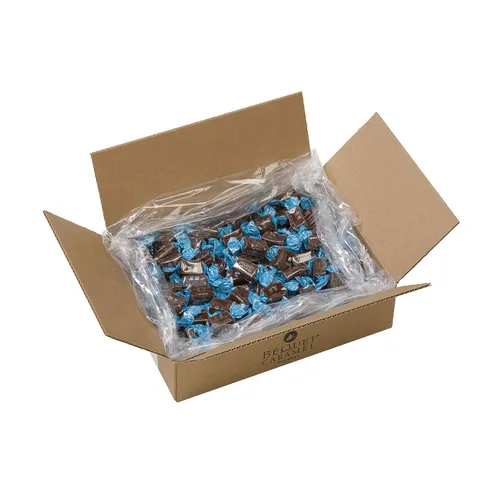 Béquet Caramelo - Caramelo de chocolate con sal - Caramelo de caramelo envuelto individualmente - Caramelo gourmet - Hecho en Montana - Kosher