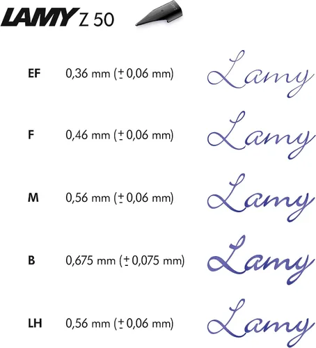 Miniatura 2 de Lamy Juego de puntas Z 50 Bold - Negro