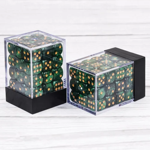Miniatura 2 de 36 de paquete de dados de 12 mm de 6 caras MINI, juego de dados de patrón de perla, dados estándar de 6 caras para Yahtzee, Bunco o enseñanza