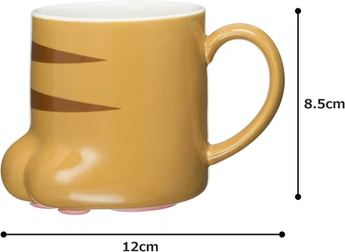Miniatura 9 de Taza de porcelana Tiger Cat Paw de 9 onzas
