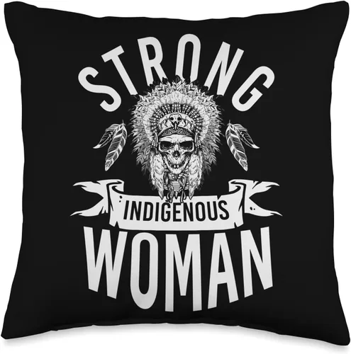 Miniatura 4 de Pride Nativ American Indigenous Fearless Strong Indigenous Woman - Almohada de 18 x 18 pulgadas, multicolor