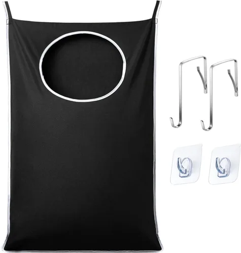 ANSTROUT Bolsas de Lavandería Colgantes XL, Cesta de Lavandería para Puerta con 2 Tipos de Ganchos para Ropa Sucia, Ahorra Espacio del Baño Tamaño: