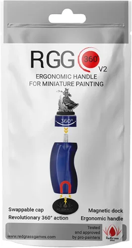 Miniatura 2 de Redgrassgames RGG 360 V2 Mango de pintura para miniatura - Edición de masilla azul gris