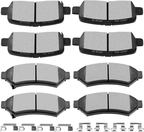 Miniatura 21 de SCITOO - Juego de pastillas de freno de cerámica, 8 pastillas de freno para BMW 740i 1995, 1997-2001, BMW 740i, 1995-2001 para BMW 740iL, 2000-2003