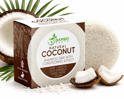 Miniatura 3 de Jabón para el cabello con efecto barra de champú sólido y acondicionador, barras de champú 100% orgánicas para cabello con todos los aceites