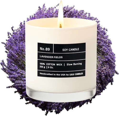 Miniatura 74 de Lulu Candles Sweet Pea, Jasmine & Apple Vela perfumada en tarro de soja de lujo Vertida a mano en los Estados Unidos Altamente perfumada