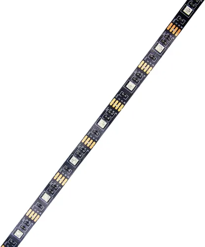 Miniatura 8 de Tira de luces LED de 16.6 pies (16.4 ft) de color RGB con aplicación y control remoto IR 5050 SMD LED 30 luces por metro para dormitorio, hogar