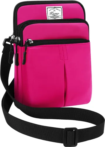 Miniatura 15 de Kamo Bolso Multifuncional para Teléfono de Un Solo Hombro, Bolso de Cintura para Teléfono, Bolso Diagonal Cruzado, Estuche para Teléfono Inteligente