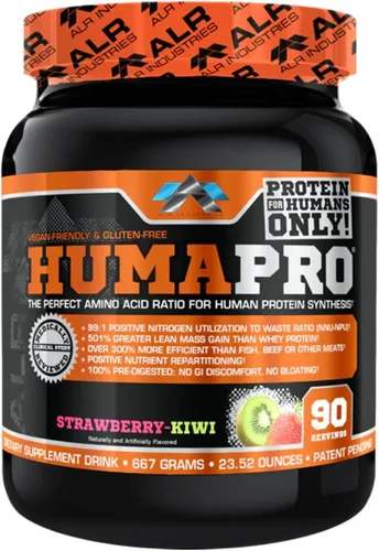Miniatura 24 de ALR Industries Humapro Matriz de aminoácidos y proteínas para seres humanos 99% de utilización para músculo magro Vegano, sin gluten 334g