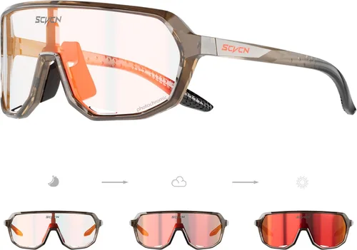 Miniatura 11 de SCVCN Photochromic Cycling Glasses Men Women Clear Sports Sunglasses UV400 Protection for Cycling Running Baseball mtb S63 A15 Fotocrómico