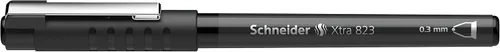 Miniatura 4 de Schneider XTRA 823 - Bolígrafo de tinta con punta cónica de acero inoxidable (0.012 in, 10 unidades), color negro