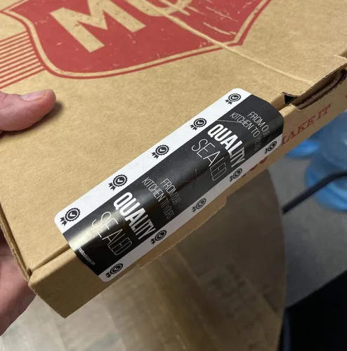 Miniatura 5 de Etiquetas a prueba de manipulaciones – Adhesivos sellados de calidad para sellar alimentos, 2 x 4 pulgadas, 500 en total, a prueba de manipulaciones