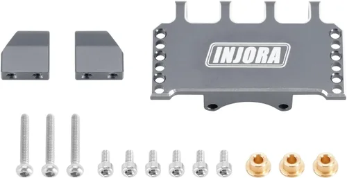 Miniatura 2 de INJORA Servo ajustable de aluminio CNC para Axial SCX24 1/24 RC Crawler Upgrade(gris)