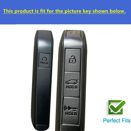 Miniatura 3 de Funda de TPU suave para llavero de Kia, compatible con Kia Telluride EV5 2023 2024, llavero inteligente para automóvil (Negro)
