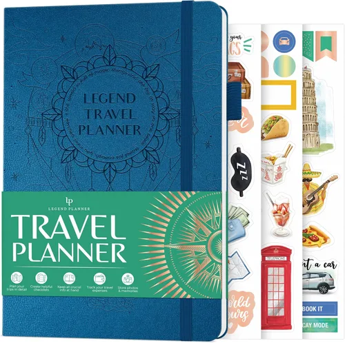 Miniatura 9 de Legend Travel Planner – Organizador de itinerario de vacaciones para viajes en solitario y parejas – Diario de viaje para mujeres y hombres