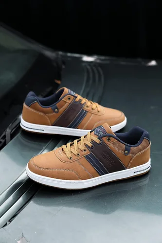 Miniatura 8 de ASTERO - Zapatos casuales para hombre vestido de moda antideslizante y bajo de piel sintética zapatos para caminar M