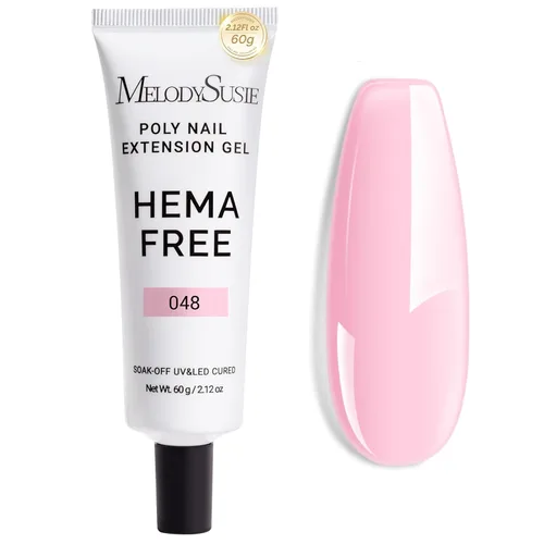 Miniatura 12 de MelodySusie Gel de Extensión de Uñas Poly 60g, Libre de Hema, Secar con UV, Cura con Lámpara, Engrosador, Diseño Artístico, Manicura, Regalo
