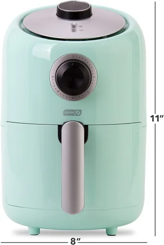 Miniatura 7 de DASH Horno freidora de aire compacto con control de temperatura, canasta antiadherente para freír, guía de recetas + función de apagado automático
