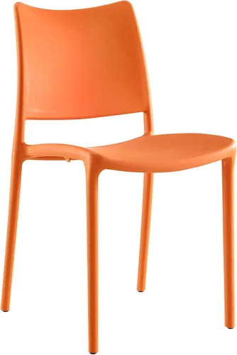 Miniatura 6 de Modway Hipster contemporáneo moderno moldeado plástico apilable silla de comedor en verde