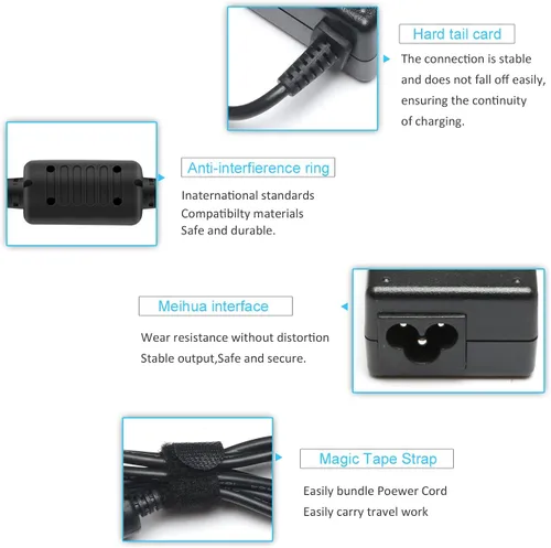 Miniatura 5 de Cargador para portátil de 45 W, 19,5 V, 2,31 A, compatible con HP 17 Laptop, Pavilion 17, Envy X360 17, HP Notebook 17, HP 17-by 17-AK 17-CA 17-BS