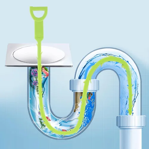 Miniatura 5 de Herramienta para eliminar obstrucciones de pelo de serpiente, garra de acero inoxidable de 34 pulgadas y paquete de 3 herramientas de Orange