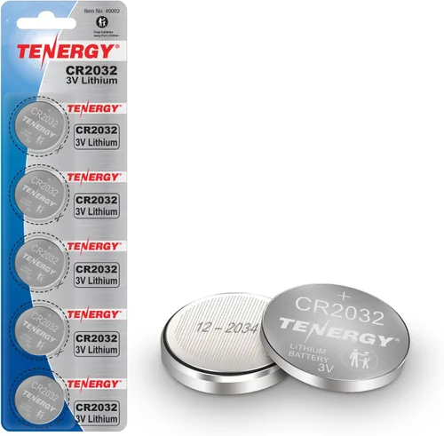 Tenergy Baterías CR2032 de 3 V, batería de botón de litio 2032, compatible con AirTags, llaveros de llaves, calculadoras, contadores de monedas,