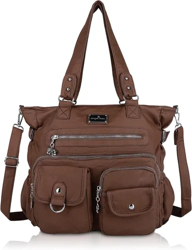 Angel Kiss Monederos y bolso de mano para mujer, bolso de hombro de piel sintética suave para mujer, bolso de mano con asa superior