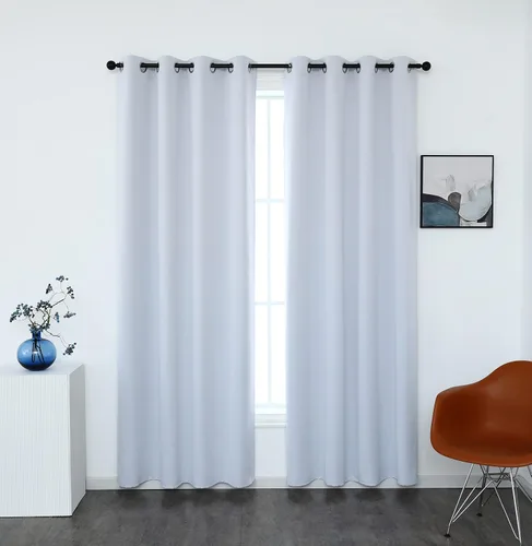 Miniatura 24 de INLINAS Cortinas opacas para dormitorio, aislamiento térmico, reducción de ruido, juego de 2 paneles de ahorro de energía, beige, 42 pulgadas