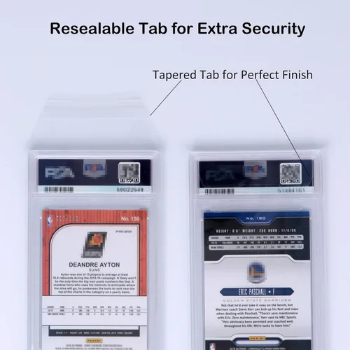 Miniatura 4 de Fundas graduadas resellables para losas de tamaño PSA, fundas de ajuste exacto compatibles con PSA, CSG, CGC, FGS, FCG y losas de tamaño similar