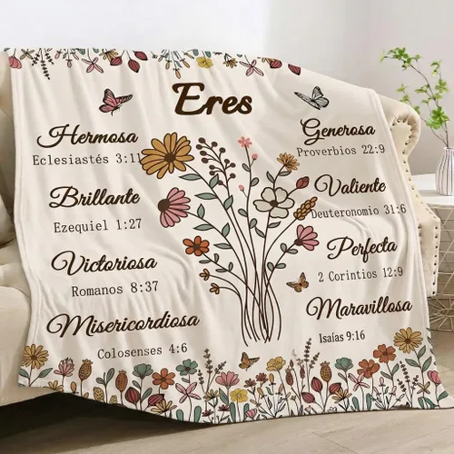 Miniatura 11 de Manta Cristiana, Regalos de Cumpleaños para Mujeres y Hombres, Manta Decorativa Inspiradora de Escritura con Versículo Bíblico Regalos Religiosos