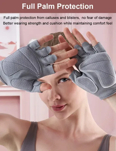 Miniatura 2 de SUJAYU Guantes de entrenamiento para mujer, guantes de gimnasio para mujer, guantes de gimnasio para entrenamiento, guantes de levantamiento