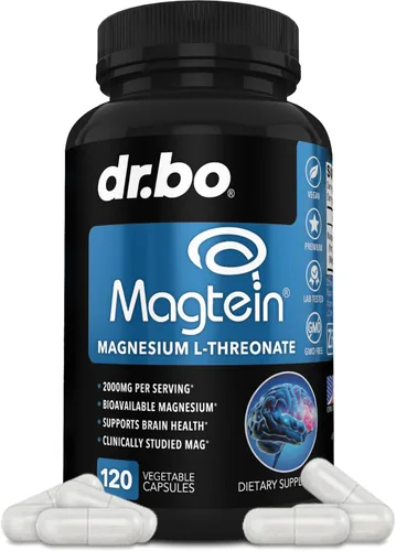 Cápsulas de magnesio L-treonato de magteína - Magteína Magnesio L-treonato 2000mg Cápsulas de suplemento para la salud cerebral, la memoria, el