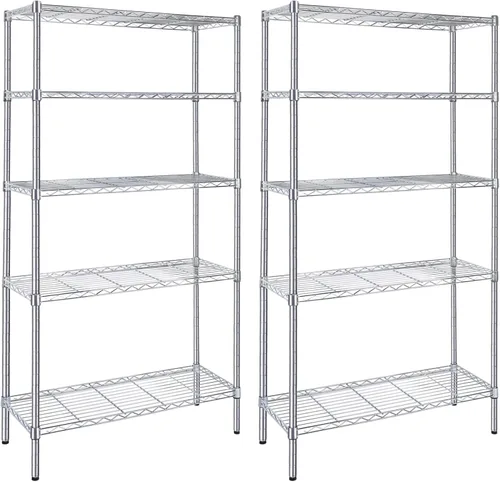 Miniatura 13 de YSSOA Estantes de almacenamiento resistentes de 3 niveles, capacidad de 750 libras, 24.02 pulgadas de profundidad x 13.78 pulgadas de ancho x 31.98