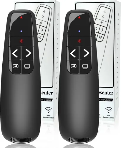 Miniatura 8 de Clickers de presentación para PowerPoint, clicker para presentaciones portátiles remoto, control remoto inalámbrico USB para presentador, control