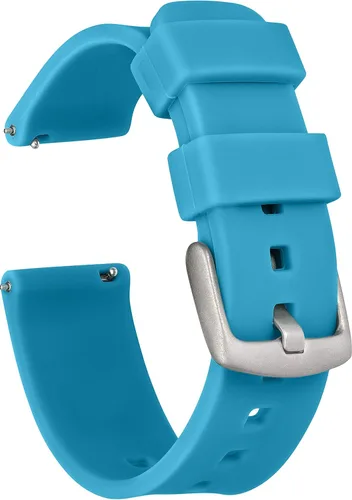 GadgetWraps - Correa de silicona suave para reloj con pasador de liberación rápida, 3 tamaños (14 mm, 20 mm y 22 mm) y 29 colores únicos