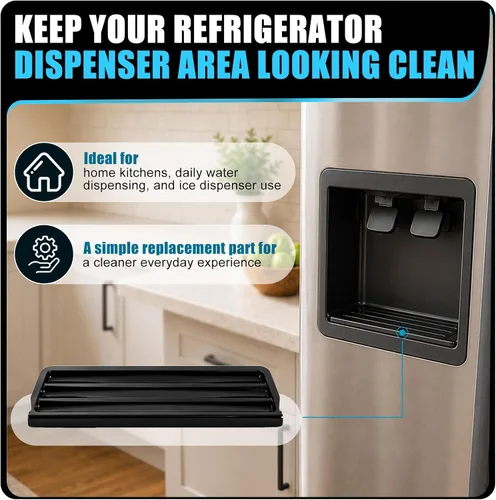 Miniatura 8 de 2206670B Rejilla de rebosadero para dispensador Compatible con refrigerador Whirlpool Kenmore WP2206670B AP6006547 W10171993 PS11739623 W10189532