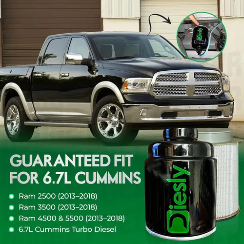 Miniatura 4 de Diesly 6.7L CUMMINS Filtro de combustible diésel de repuesto del separador de agua para 2013-2018 RAM Dodge 2500, 3500, 4500, 5500