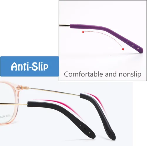 Miniatura 5 de Puntas de extremo de la patilla de las gafas, antideslizantes, de silicona suave, de repuesto, para patillas de metal fino, 8 pares