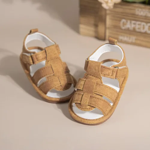 Miniatura 5 de KIDSUN Sandalias para bebés y niñas, zapatos de playa de verano para bebés, suela de goma antideslizante, zapatos de cuna para primeros pasos