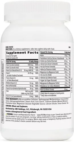 Miniatura 3 de GNC Fórmula multivitamínica prenatal para mujer con hierro, apoya el embarazo y el desarrollo saludable del bebé, nutrientes esenciales, ácido