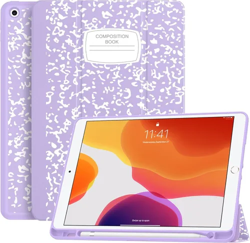 Miniatura 27 de Soke - Funda para iPad de 9ª generación 2021/8ª generación 2020/7ª generación 2019 con soporte para lápices - Funda de protección premium a prueba