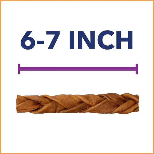 Miniatura 3 de Pet Factory CareChewz - Golosinas trenzadas delgadas de colágeno de 6 a 7 pulgadas para masticar para perros, sabor a pollo, 5 unidades/1 paquete