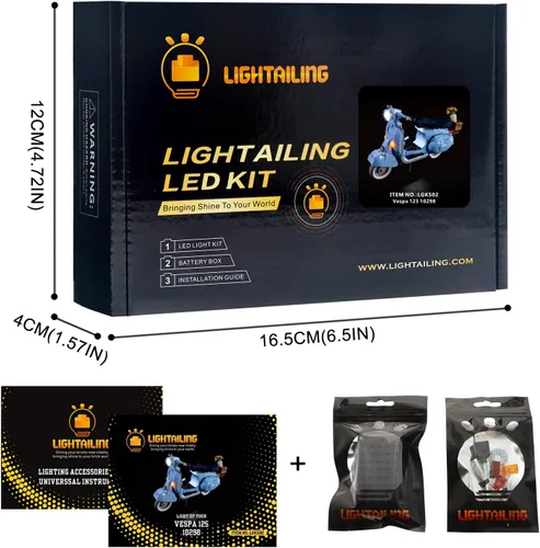 Miniatura 6 de Lightailing Luz LED para Lego 10298 Vespa 125 Modelo de bloques de construcción - NO incluido el juego de modelos
