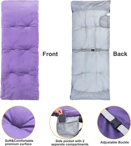 Miniatura 2 de Folding Camping Cot Pad - Portable & Comfortable Outdoor Sleeping Mat with Elastic Strap, Lightweight Waterproof Bottom Mattress Pad