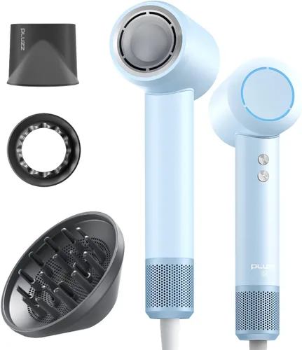 Miniatura 11 de Secador de pelo profesional con difusor para cabello rizado, secador iónico negativo de 1,312.3 ft para secado rápido, motor sin escobillas de alta