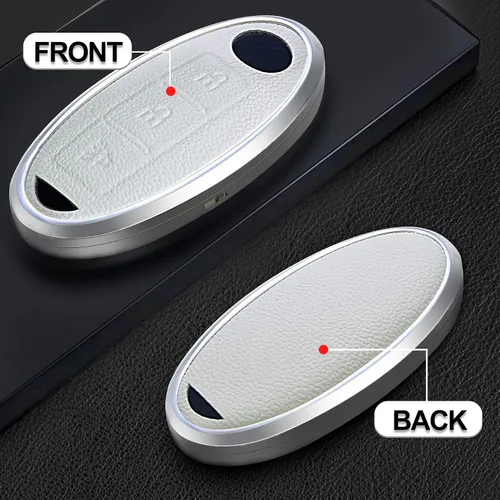 Miniatura 2 de Funda de piel azul y aluminio para Infiniti EX35 EX37 FX35 FX37 FX37 FX45 FX50 Q70 QX70 QX50 para Nissan 370Z Armada Cube Juke Leaf Murano