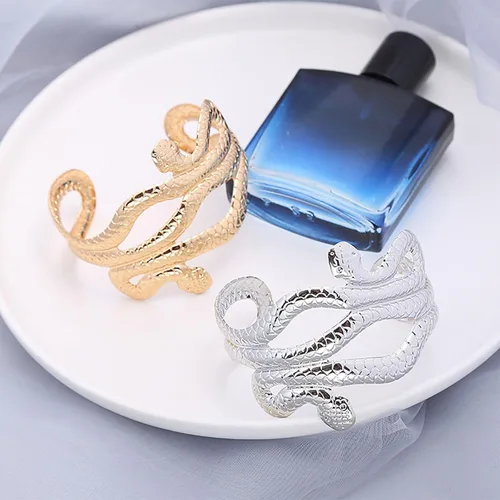 Miniatura 6 de Long tiantian Collar de pulsera de serpiente para mujer, pulsera de serpiente flexible, gargantilla de serpiente, collar Medusa para fiesta