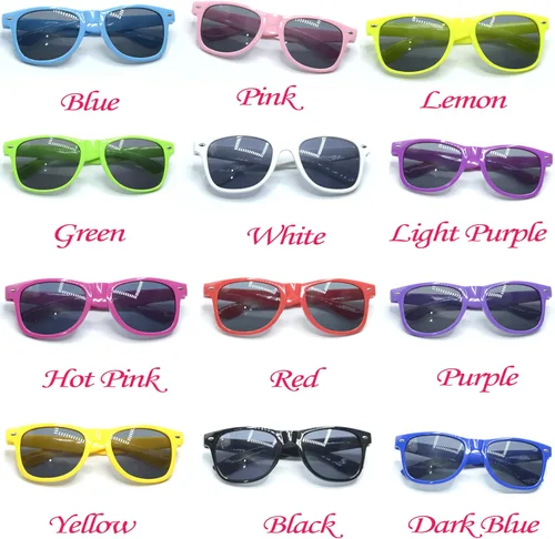 Miniatura 8 de Gafas de sol de boda personalizadas a granel para invitados de fiesta, gafas de sol personalizadas con logotipo de dama de honor, Blanco