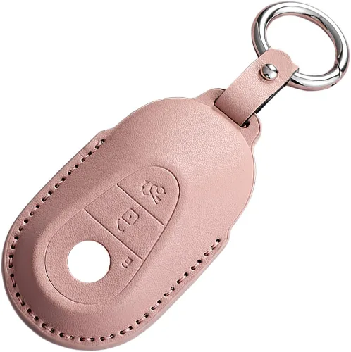 Miniatura 16 de para Mercedes-Benz Funda para llavero, Funda para llavero Mercedes C E M S CLS CLK GLK GLC G AMG Accesorios para llavero de cuero Funda protectora