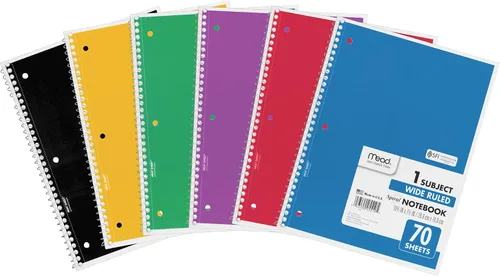 Miniatura 2 de Espiral Hidromiel, cuaderno de líneas anchas de 1 tema., Variados Paquete de 1